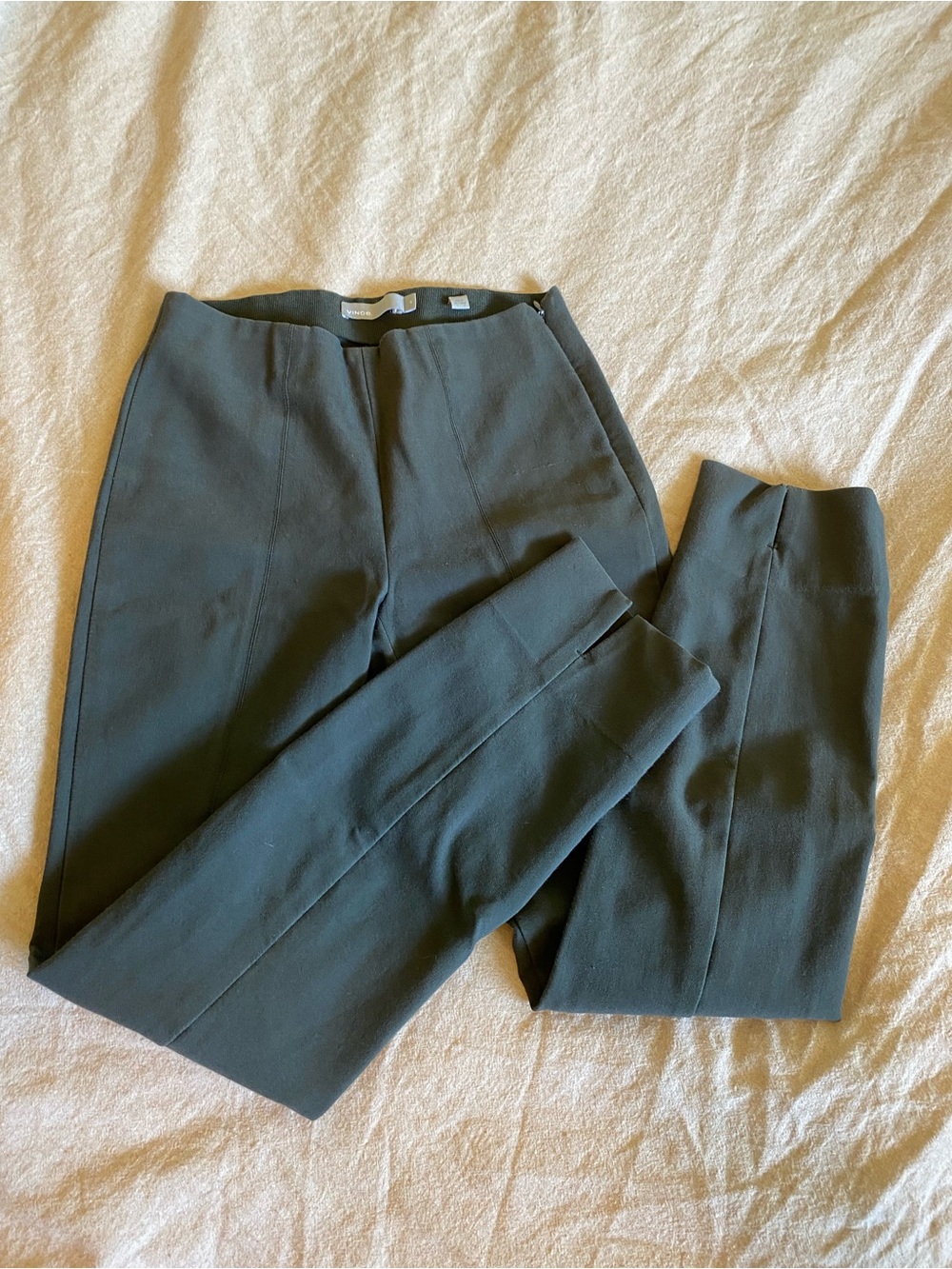 Vince. Green high waisted trousers